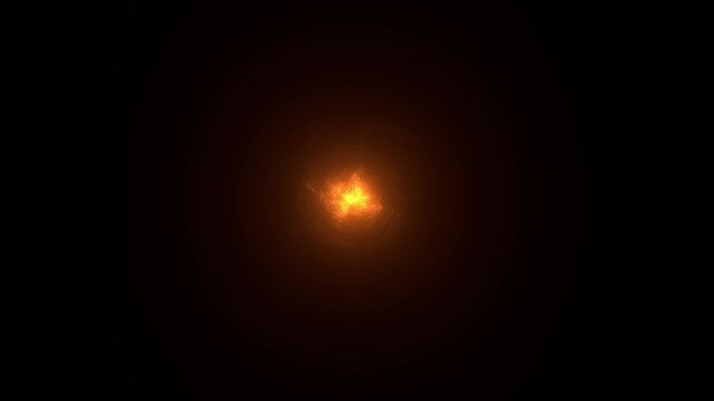 Magical Yellow Particle Sphere Loop Animation. Abstract Shape Shifting Particle Animation. Dynamic Particle Orb. Energy Particle Sphere. Loop Animation 