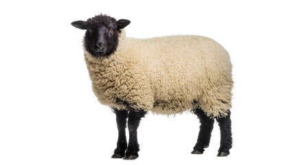 Black faced sheep with thick woolly fleece © Lena
