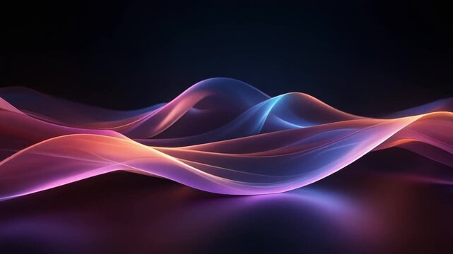 Background animation undulates glowing abstract waves. Dual background animation blends orange blue light lines. Minimal background animation loops modern vector curves.