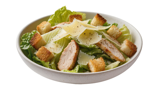 Chicken Caesar Salad with Croutons and Parmesan Cheese