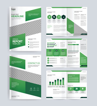 Business Brochure Template Layout design with Data Analytics Report Pages and Infographic with editable A4 document design. Suitable for corporate reports, business proposals,