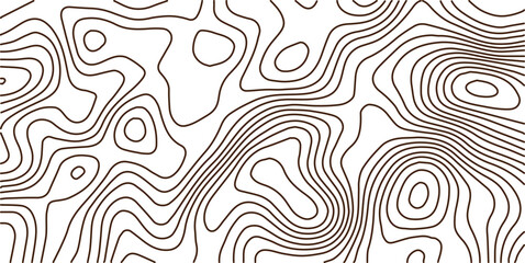 Topographic map contour lines background pattern with topographic elevation topography landscape geography cartography abstract background navigation geometric physical monochrome modeling © MOHAMAD