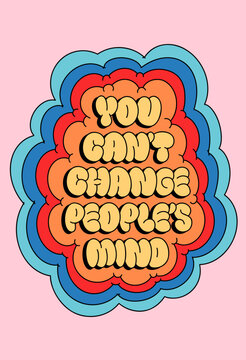 3D Yellow Bubble Font Text Y2K Style. Playful Inflated Balloon Letters Design with Rainbow Cloudy Background. Trendy Typography Vector Illustration.