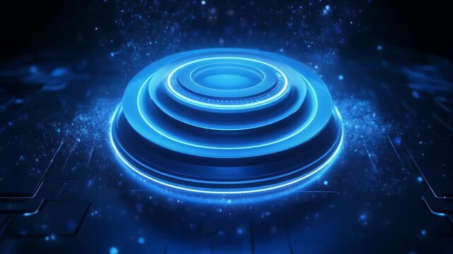 Image photo animation floats advanced glowing blue orbs. Digital image photo animation grids circuit board paths. Tech image photo animation networks cyber database servers.