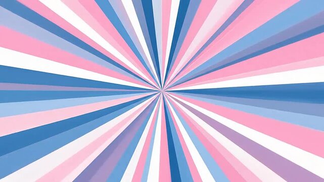 Vibrant sunburst background with pink and blue radial stripes