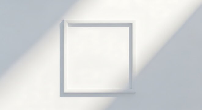 Square frame on white background.
