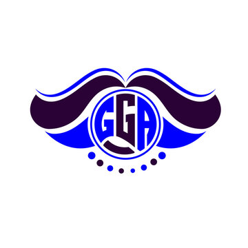 GGA letter logo creative design. GGA unique design