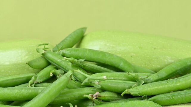 video of young green peas