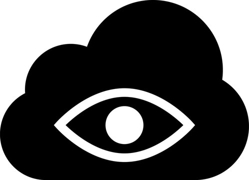 Cloud services icon set. Cloud storage, security, network, hosting, SaaS, PaaS, symbols for web and mobile app design.