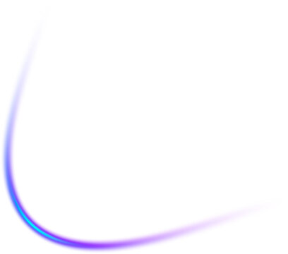 Neon blue purple l-shape corner stroke gradient light overlay with cyan for fluid luminous soft misty dreamy radiant aura haze glow blur on transparent background