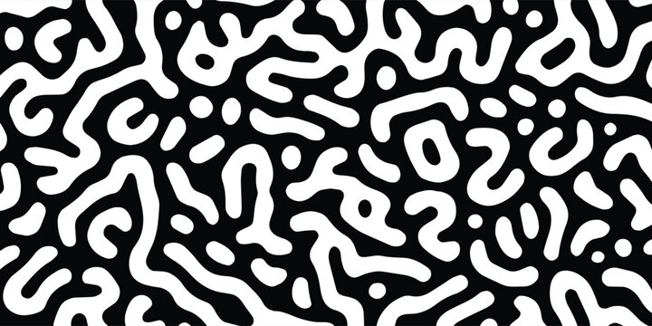 A vector of seamless black and white maze patterns
