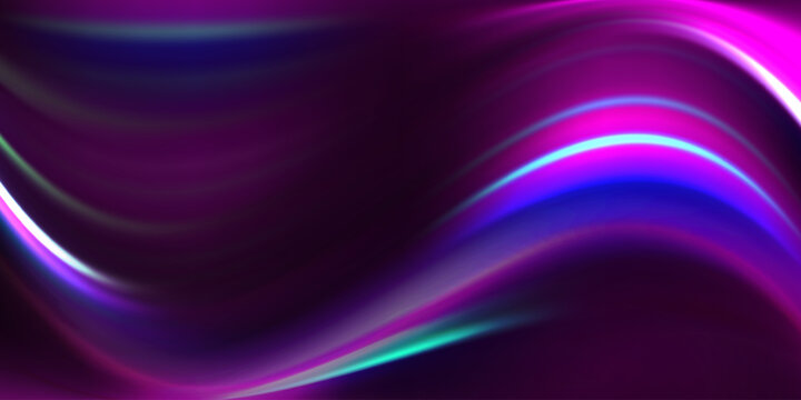 Radiant flowing ribbons of luminous color
