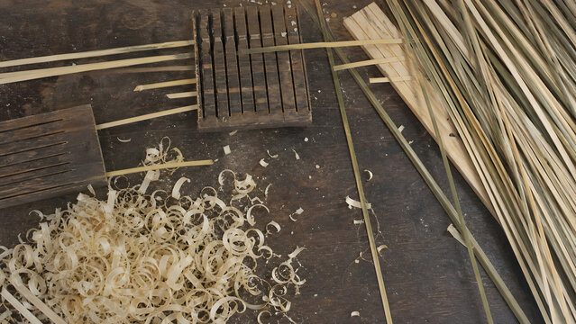 Beppu Bamboo Split Gauge Scraps
