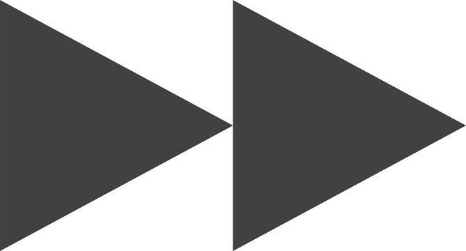 Modern double navigation arrow icons