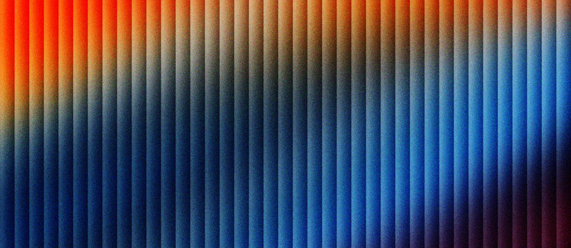 Abstract vertical line pattern with vibrant blue and orange gradient, modern geometric stripe texture background, colorful linear graphic design for digital wallpaper and corporate backdrop.