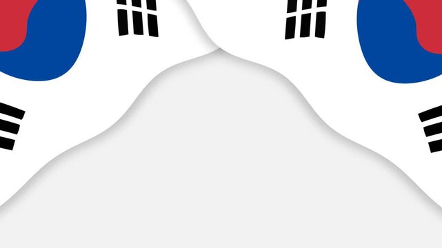 Elegant South Korea Flag Background for National Remembrance and Military Appreciation.