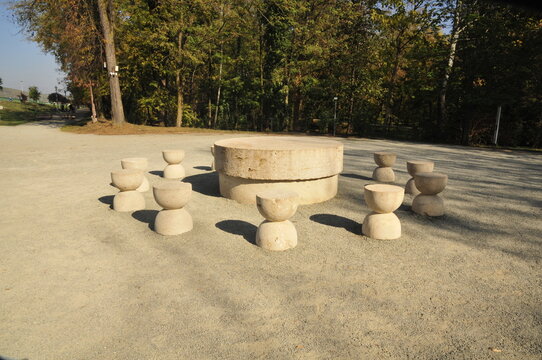 The Table of Silence in the park