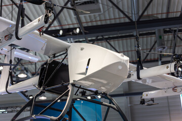 Large industrial multirotor drone advanced unmanned aviation technology autonomous flight systems...