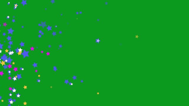 Blue Glowing Glitter Burst With Cartoon Twinkle Stars, Pixie Dust Trails, Sparkling Magic Lines, Shimmering White Particle Waves, Fantasy Starlight Overlay And Seamless Loop Effect