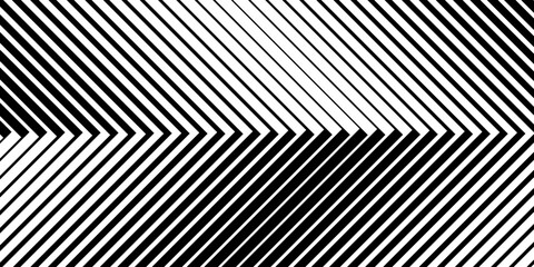 Halftone arrow lines form striking pattern with gradient fade. Modern geometric background featuring dynamic forward movement and sleek graphic chevron shapes for digital projects. © 2olotarev
