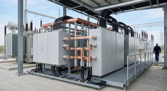 Solid State Transformer and High Voltage Power Distribution at Electrical Substation