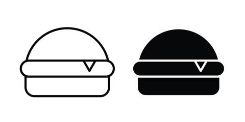 Fototapeta premium Burger icon vector illustration bundle