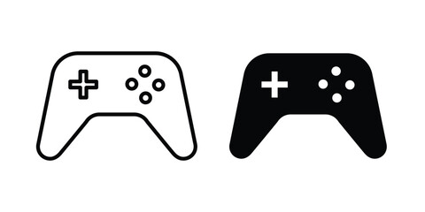 Game controller icon vector illustration bundle © Bsbd