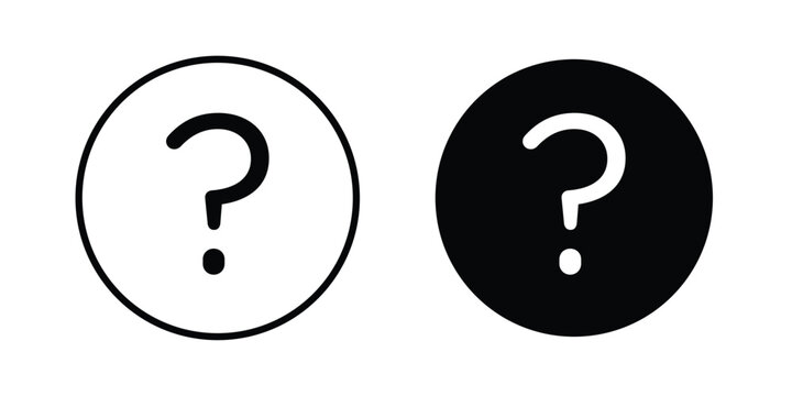 Question mark icon vector illustration bundle