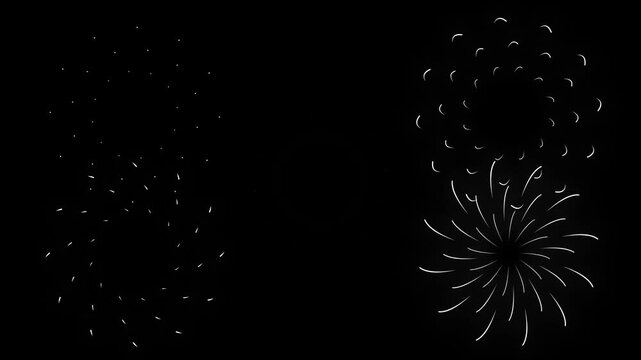 Bright circular burst firework explosion animation with glow line effect, Bursts And Sparks, ellipse bursting black screen loop shiny circle burst in 4K resolution, party scenes and design projects