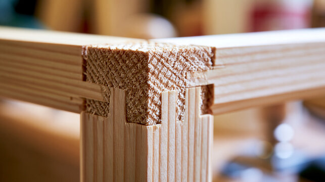 mitered. Close-up of a handmade wooden picture frame with precise mitered corners. lifestyle magazines, social media lookbooks, designed for influencer and brand collaborations, inspires lifestyle.