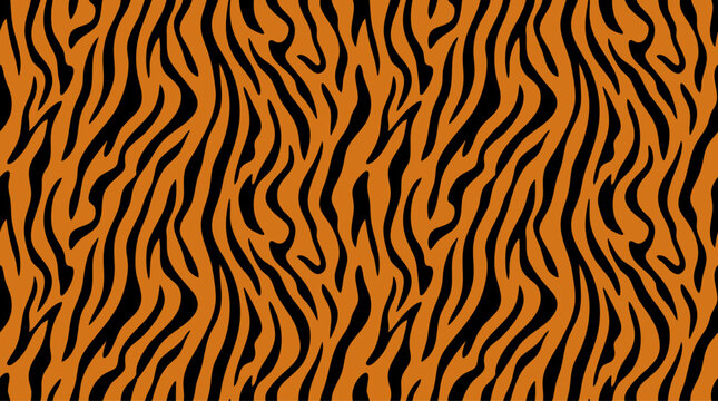 Tiger Stripe Pattern Background for Fashion Textile Print