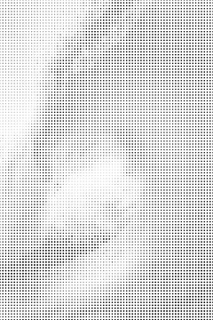 Abstract halftone pattern with black dots