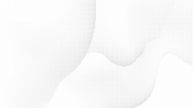 Abstract black and white halftone dot wave background