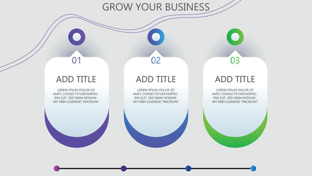 Modern 3 Options Business Strategy Presentation Layout Vector