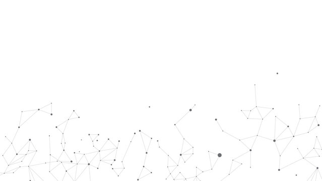 Abstract digital network background with connected dots and lines, technology communication concept