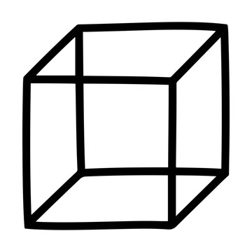 3d cube vector icon set