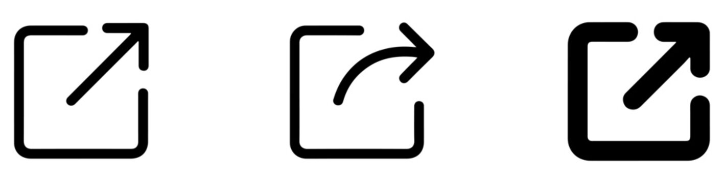 external link share icon set