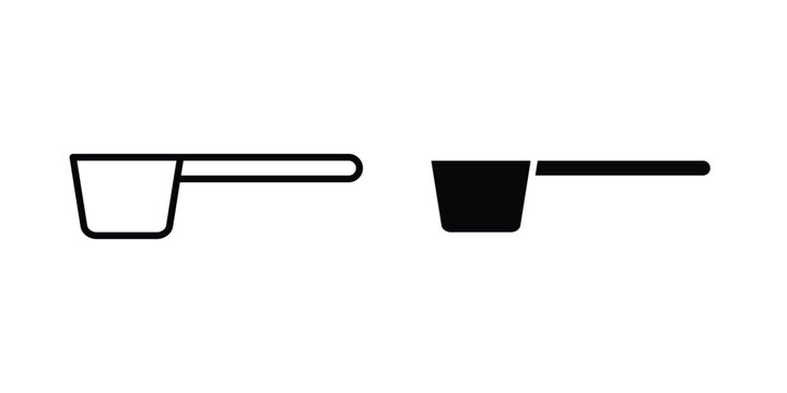 Scoop icon line and glyph bundle