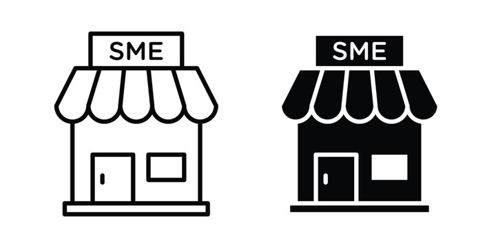 SME icon line and glyph bundle