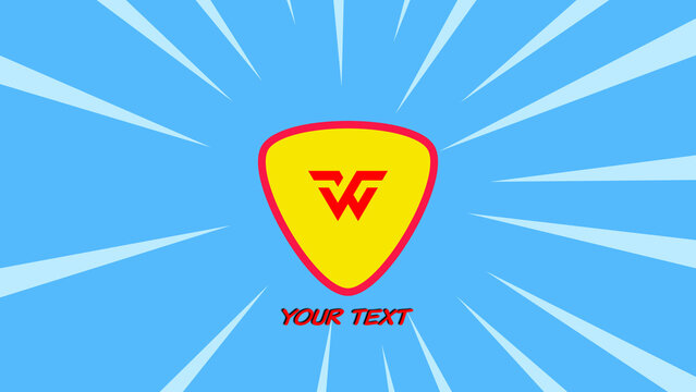 Comic Book Logo Reveal with Speech Bubble &ndash; Pop Art Superhero Badge Intro Animation