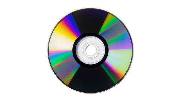 Compact Disc with rainbow spectrum reflection
