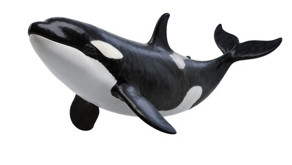 Orca whale marine mammal with black and white markings © Julia