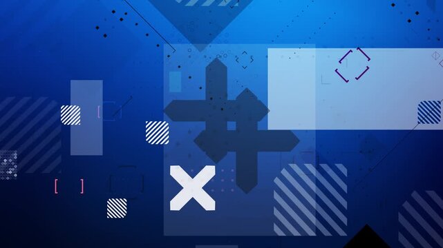 4K UHD high-speed basic geometric overlay animation featuring clean abstract interface elements, dynamic motion graphics, and modern minimal design transitions