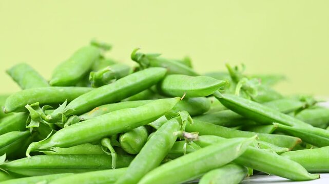 video of young green peas
