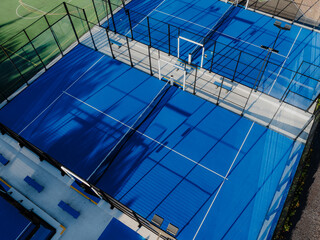 Obraz premium aerial view of padel court