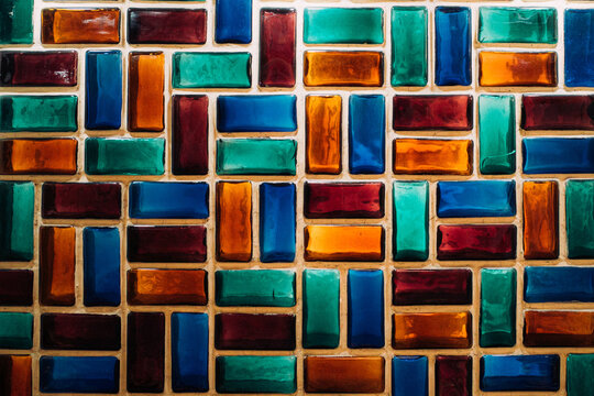 Colorful ceramic tile pattern from Malaga