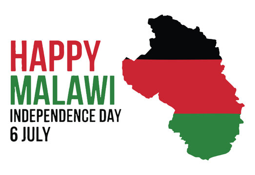 Malawi Independence Day Celebration 6 July On a White background