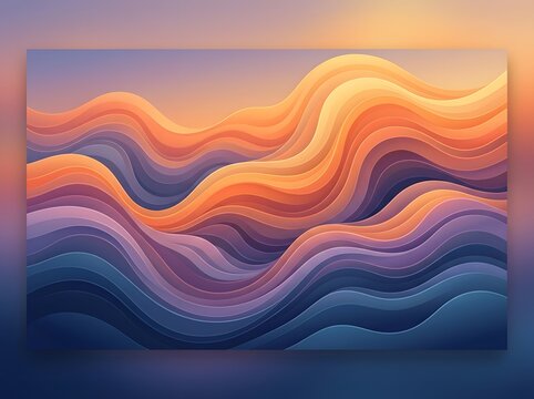Abstract flowing wavy colorful lines background pattern with abstract, colorful