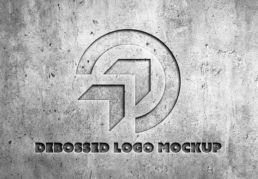 Debossed Logo Mockup