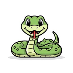Fototapeta premium Cartoon green dinosaur wearing red bow tie.